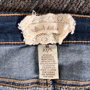 Size 27/5 Altar’d State Dark Wash Distressed Ripped Jeans